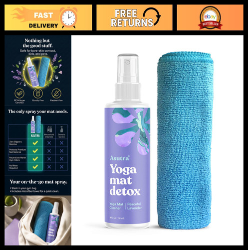 Organic yoga mat - cleaner, spray